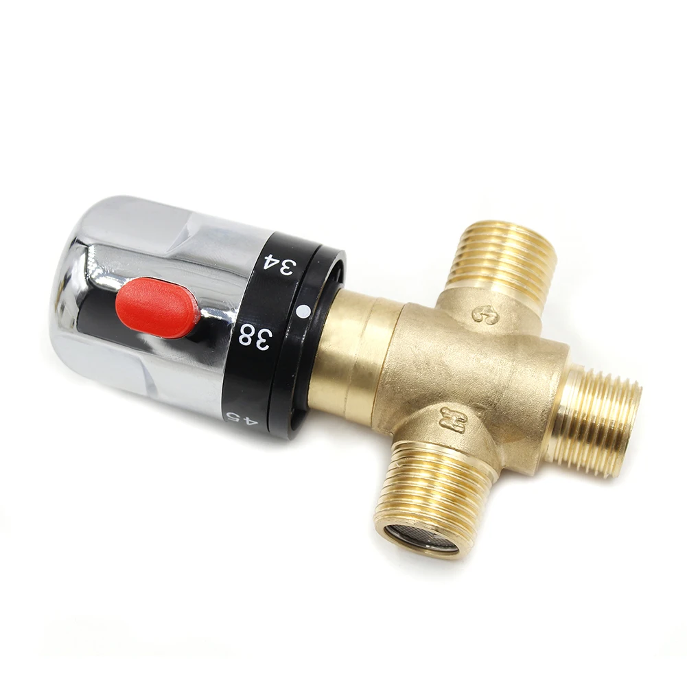 

Thermostatic Mixing Valve Temperature Control Thermostat for Water Heater Faucet Valve for Home Bathroom Accessories