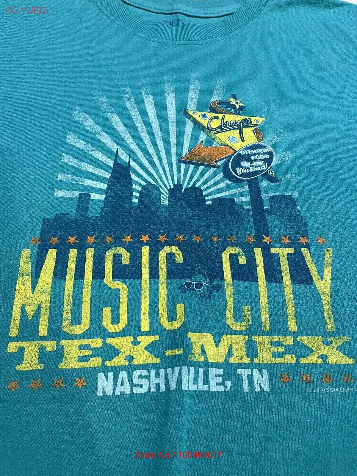 Футболка Chuys Tex Mex Music City Nashville TN Большого Размера