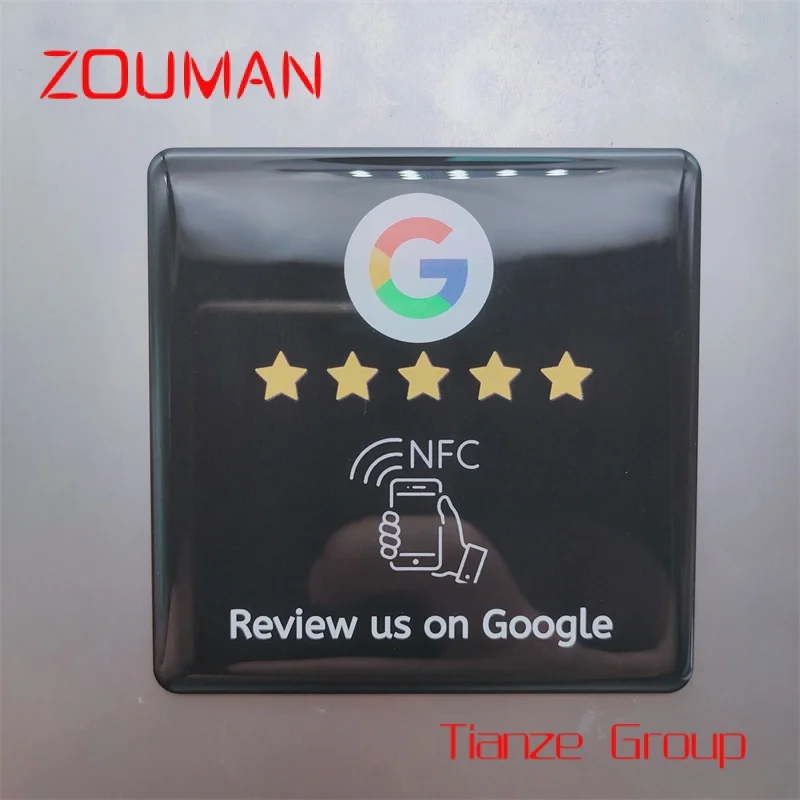 Карточка для обзора Google NFC NTAG213 215 216 эпоксидная/ПВХ наклейка на окна/табличную