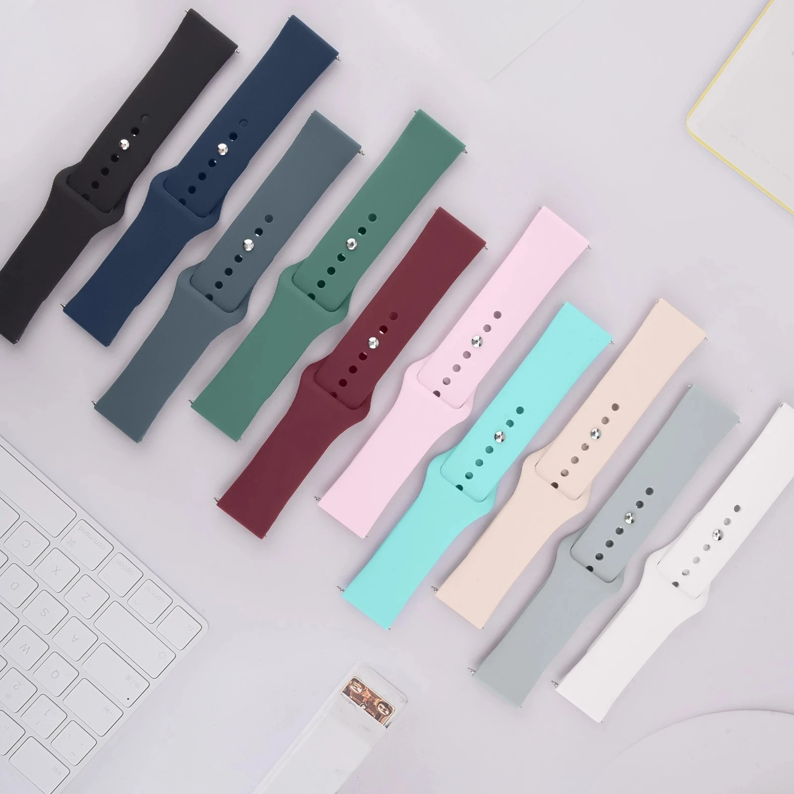 Силиконовый ремешок для Xiaomi Redmi Watch 5 цвет в ассортименте