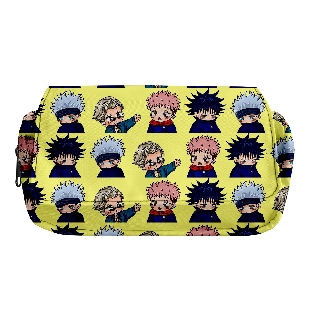 

Personality Anime Jujutsu Kaisen Pencil Case Make-Up Bag Cosmetic Bag Stationery Box Students School Pen Pencile Pouch Bags Gift