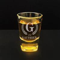 personalized monogrammed whiskey glass engrave whiskey glass groomsman whiskey glasses gift for dad wine beer cup shot glass