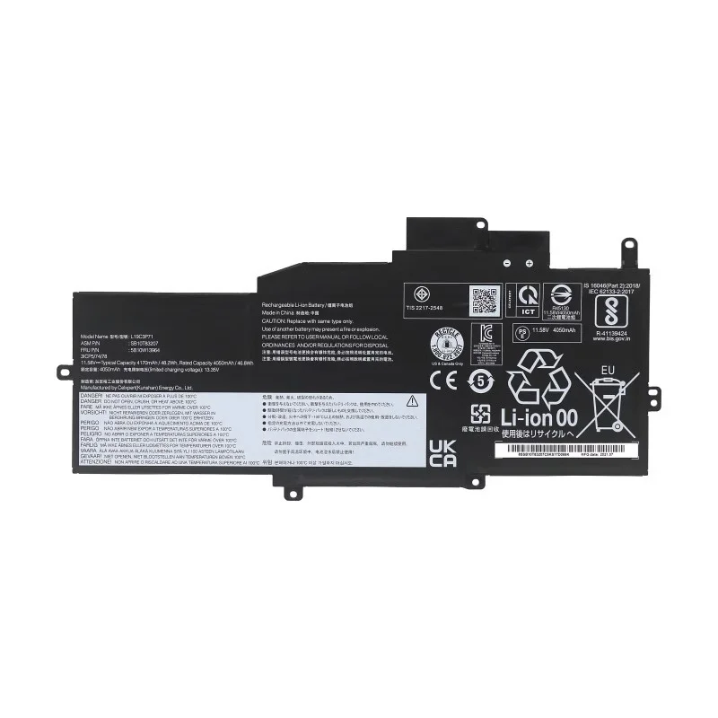 Фото L19C3P71 L19M3P73 L19M3P72 Аккумулятор для ноутбука Lenovo ThinkPad X1 Nano Gen 1st 11,58 В 48,2 Втч №2