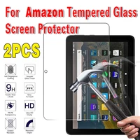 2pcs tempered glass screen protector for amazon fire 7 5th 7th 9th fire hd 8 fire hd10 2015 2017 2019 11th 10 plus fire 10 kids