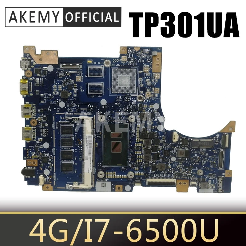 

TP301UJ материнская плата для ноутбука ASUS TP301UA оригинальная материнская плата 4GB-RAM I7-6500U