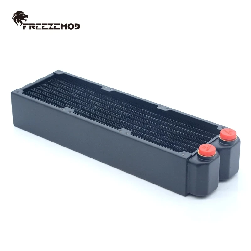 

FREEZEMOD радиатор 45 мм толщиной двухслойный медный радиатор, медные плавники 3 шт. 80 мм вентиляторы для системы водяного охлаждения
