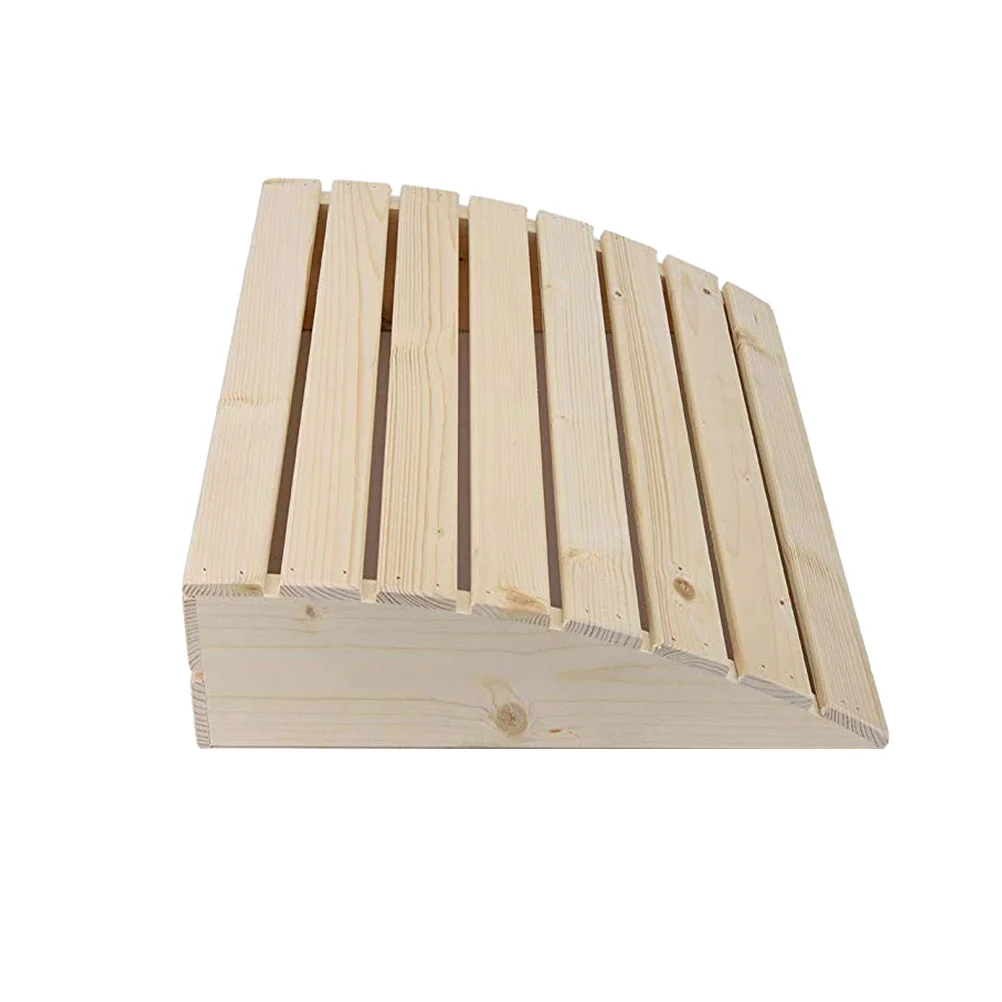 

Sauna Supplies Accessories Backrest Wedge Pillow Bamboo Neck Wooden Headrest Room Shoulder Pain