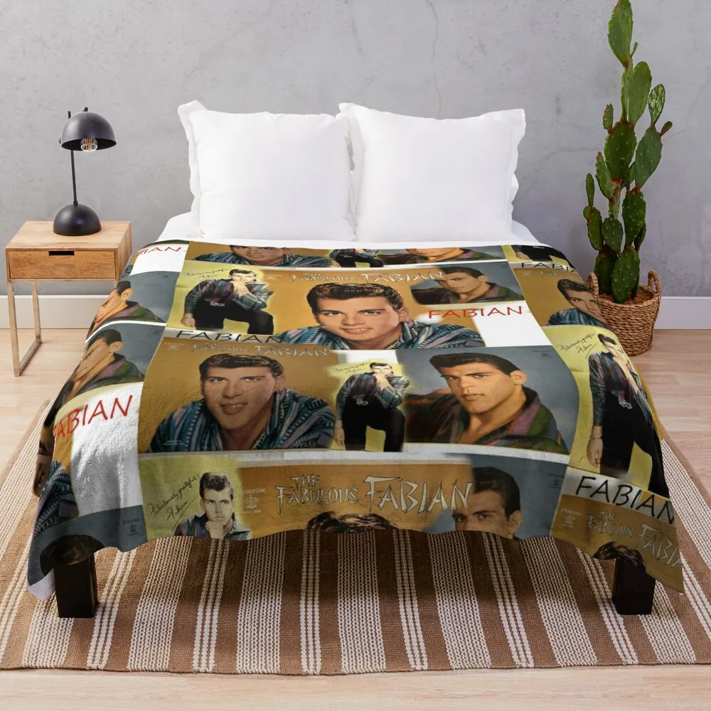 Fabian Teen Pop The Fabulous 1959 Rock &amp Roll одеяло Idol забавный подарок декоративные одеяла для