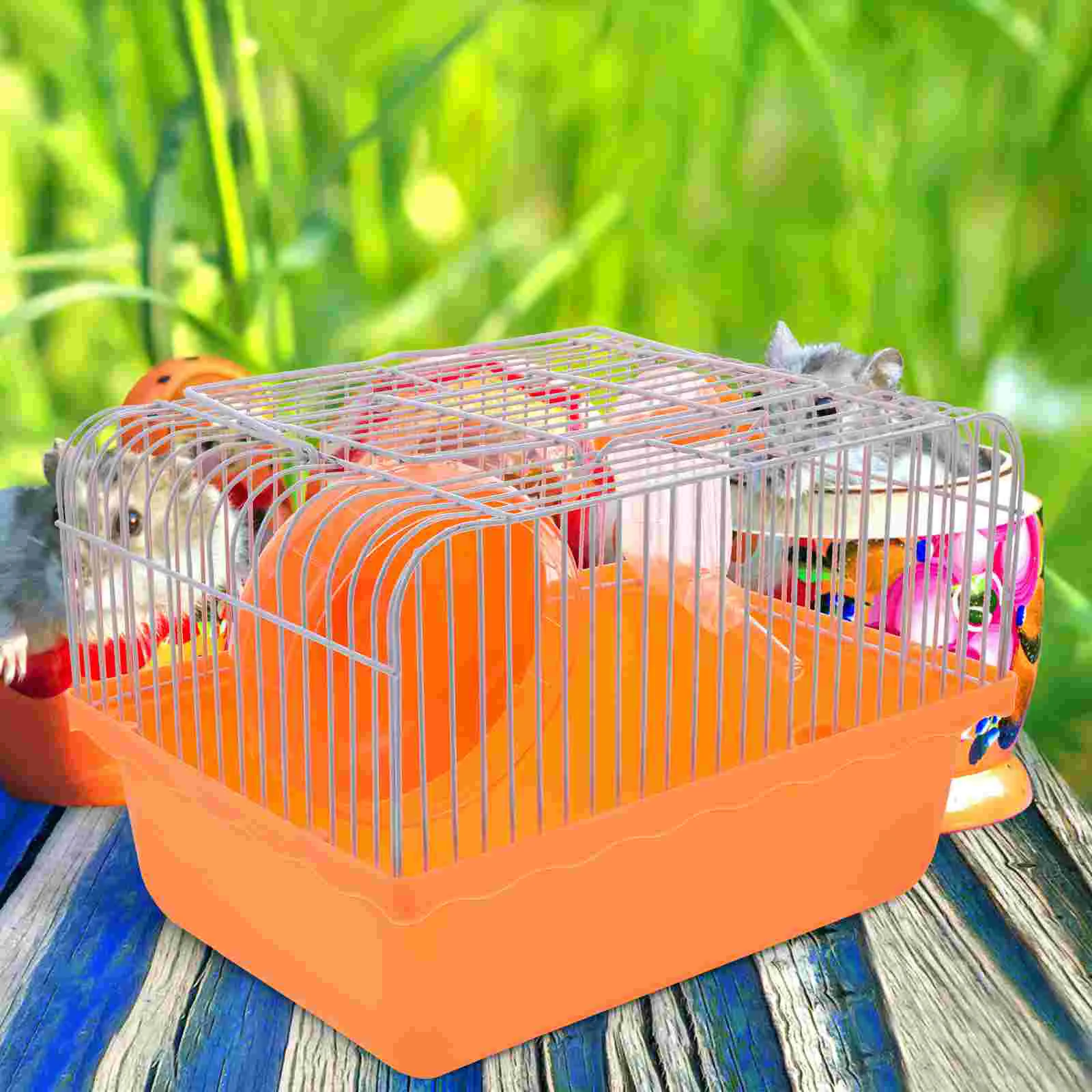 

Small Animal Travel Cage - Ideal Temporary Carrier for Hamsters, Mice, Rats, Gerbils, and Birds
