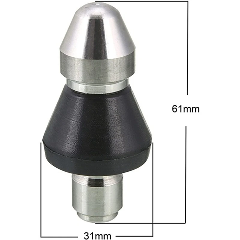 1 PCS Pressure Washer Drain Nozzle High Sewer 3/8 Inch 4000 PSI