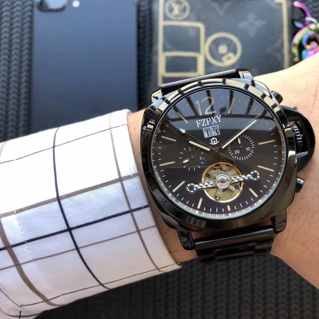 

AAAAA Original Brand Watches For Mens Business Full Stainless Steel Automatic Date Watch Luxury Chronograph Sport Fashion casual