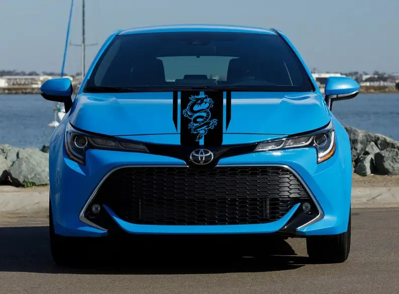 Hood Stripe Decal Graphic stickers Kit Compatible with Corolla