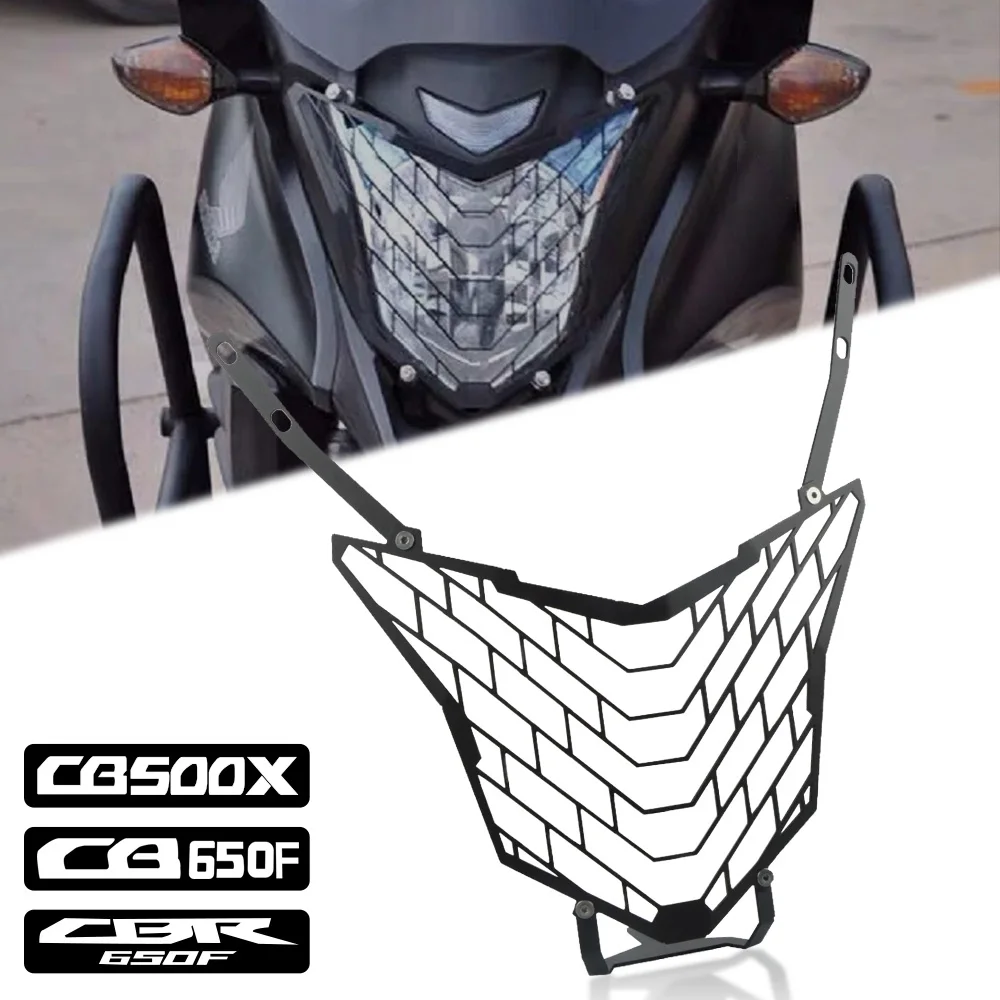 

Motorcycle Headlight Head Lamp Light Grille Guard Cover Protector FOR HONDA CB500X CB 500X CBR650F CB650F CB 650F 2016 2017 2018
