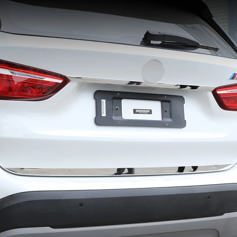 

Accessories For BMW X1 F48 2016 2017 2018 2019 2020 2021 Rear Tail UP Trunk Door Streamer Decor Strip Molding Cover Kit Trim