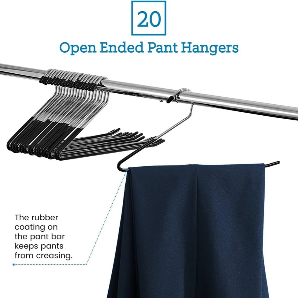 Противоскользящая вешалка для брюк и джинсов одежды прочная металлическая