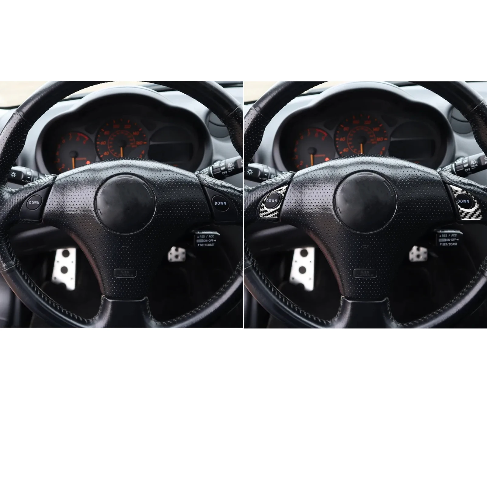Для Toyota Celica 2000 2001 2002 2003 2004 2005 углеродное волокно Автомобильная наклейка
