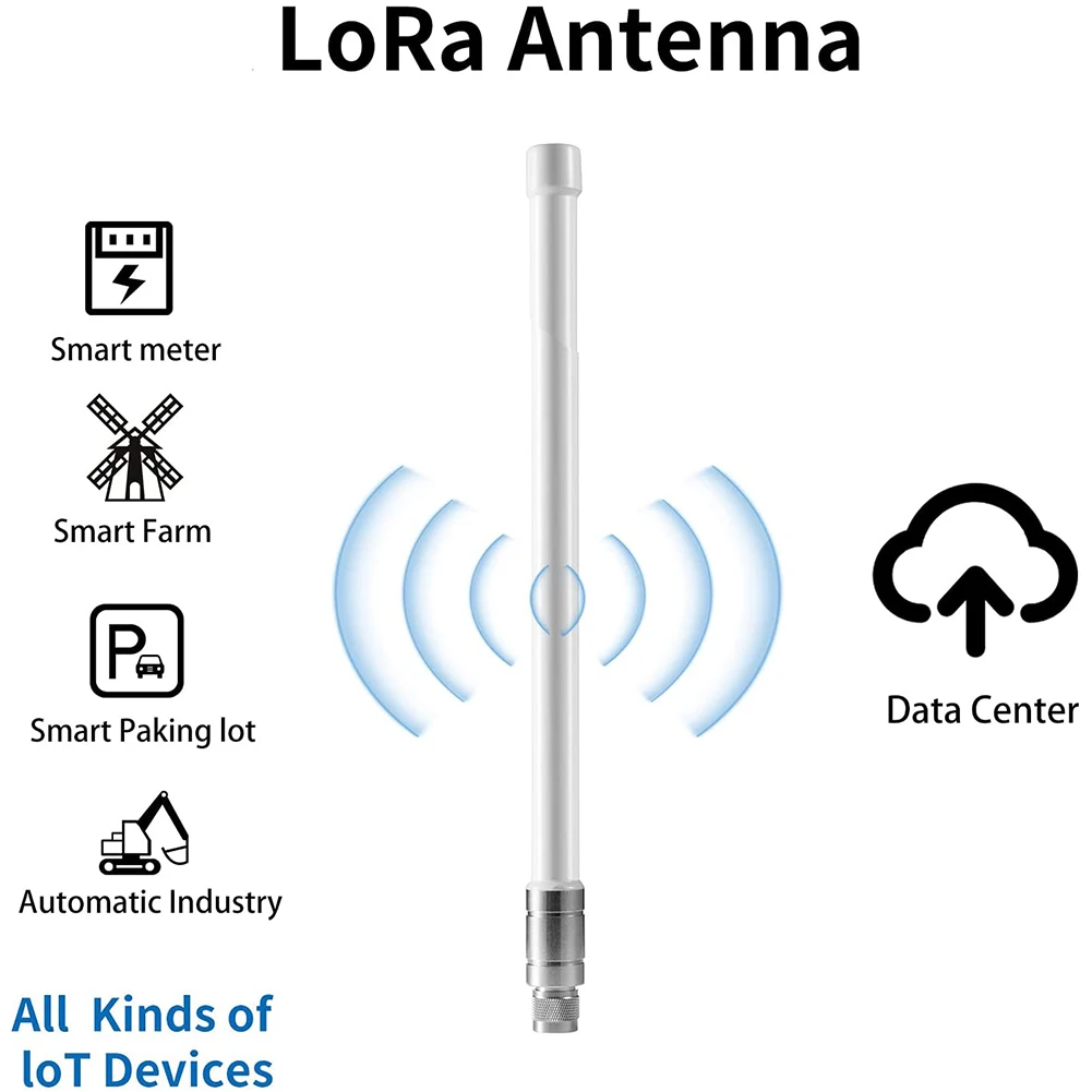 Kup 5.8 DBi 868MHz 915MHz Antena N-męski Złącze Zewnątrz 320mm Wodoodporna Antena Z Włókna Szklanego Dla Helu Hotspot HNT Miner