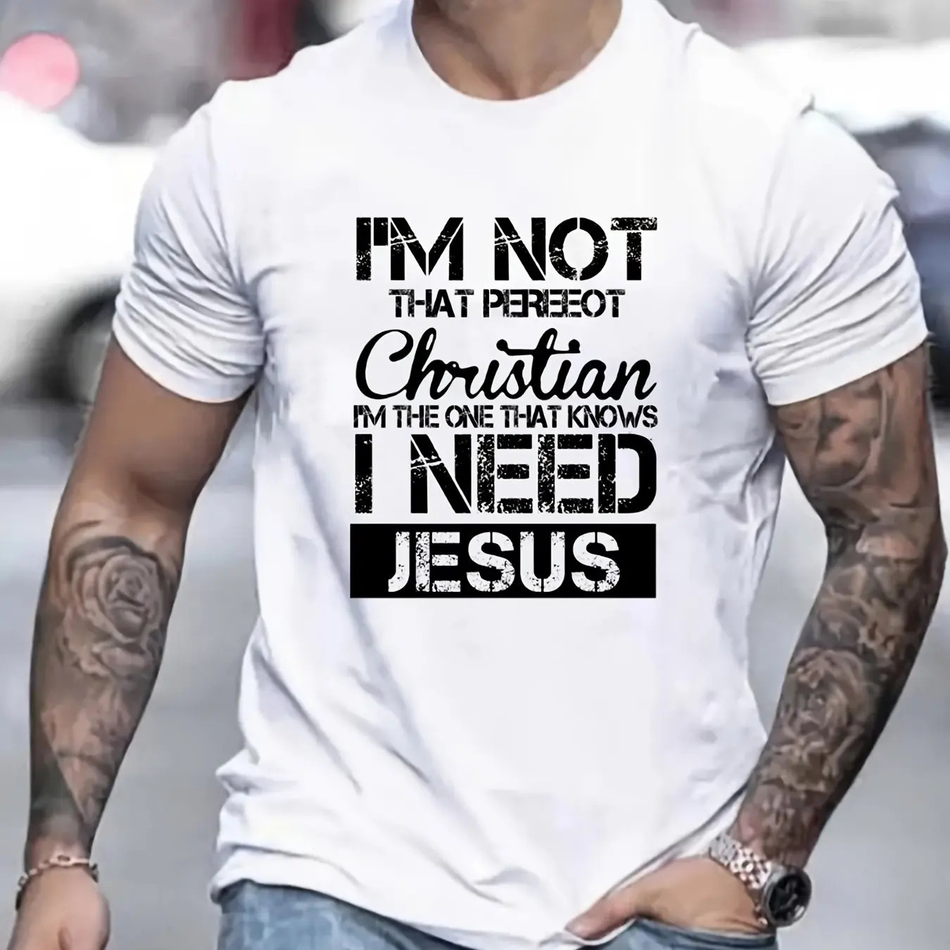 

Футболка мужская хлопковая с коротким рукавом и круглым вырезом