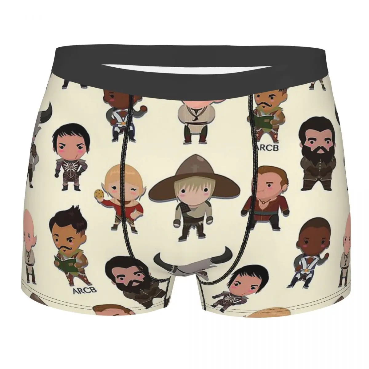 

Трусы-боксеры cutequton Chibi Mini, дышащие трусы, мужское нижнее белье, шорты с принтом, трусы-боксеры