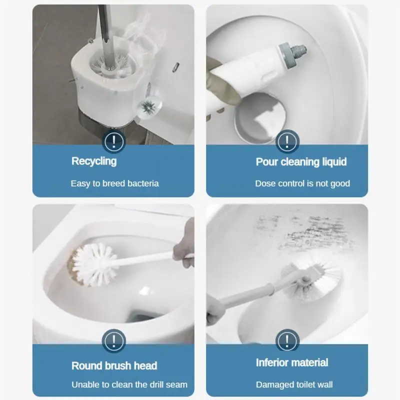 Настенная Бытовая одноразовая щетка для чистки ванной комнаты
