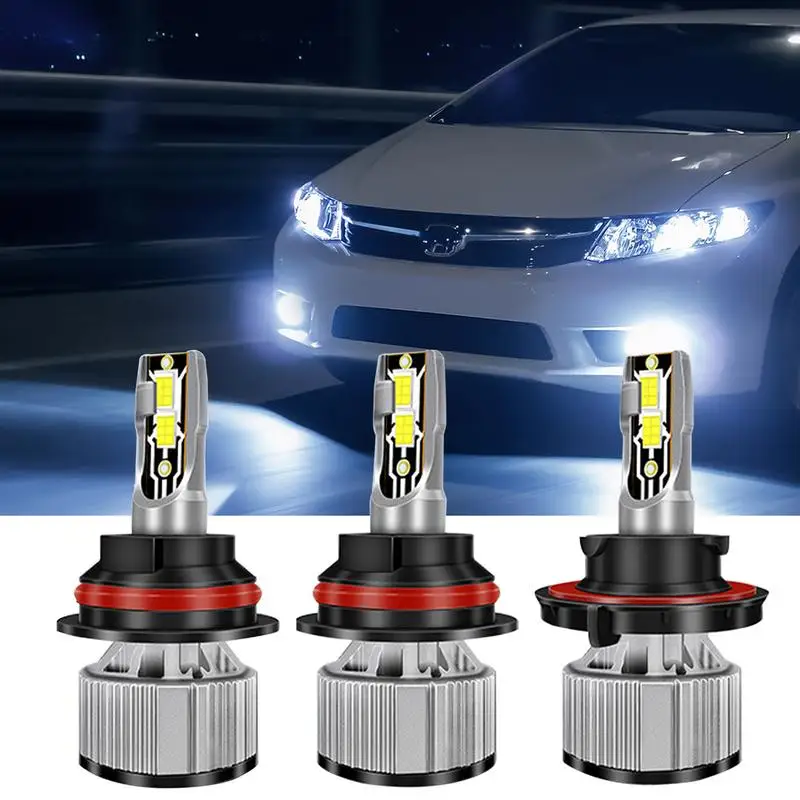 

H4 H7 9005 HB3 Car LED Headlight With 6000K Cool Aluminum Material White Lighting Bulbs High And Low Beam Light Bulbs For Cars