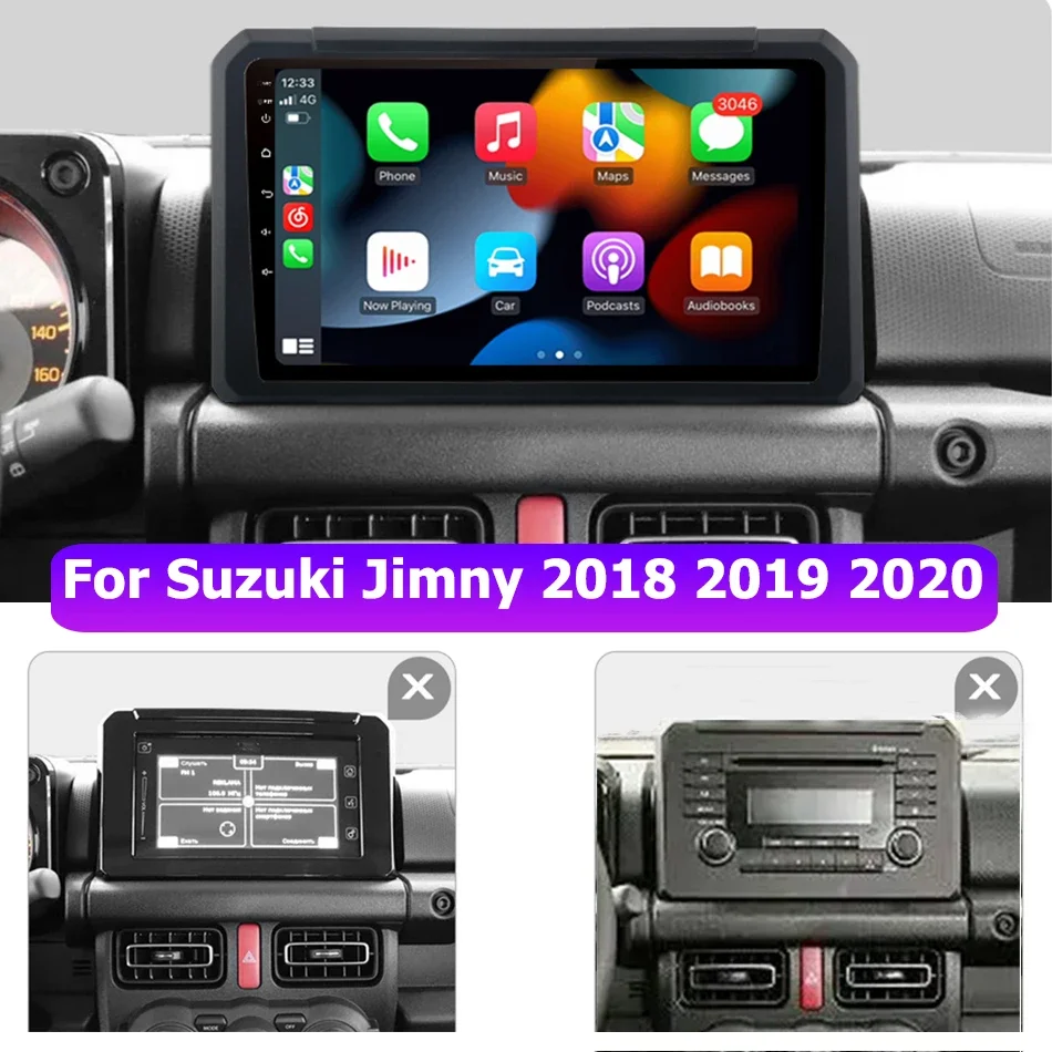 Автомобильный мультимедийный плеер 8 ГБ + 128 Android 13 для Suzuki Jimny 2018 2019 2020 Carplay