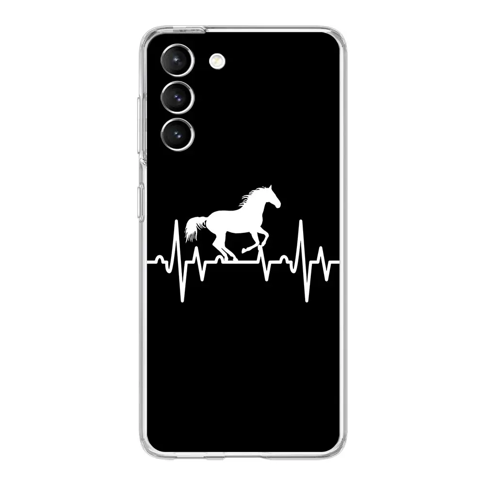 Чехол для телефона с изображением животного лошади Samsung Galaxy S24 S23 S22 S20 Ultra S21 FE 5G S10 S9
