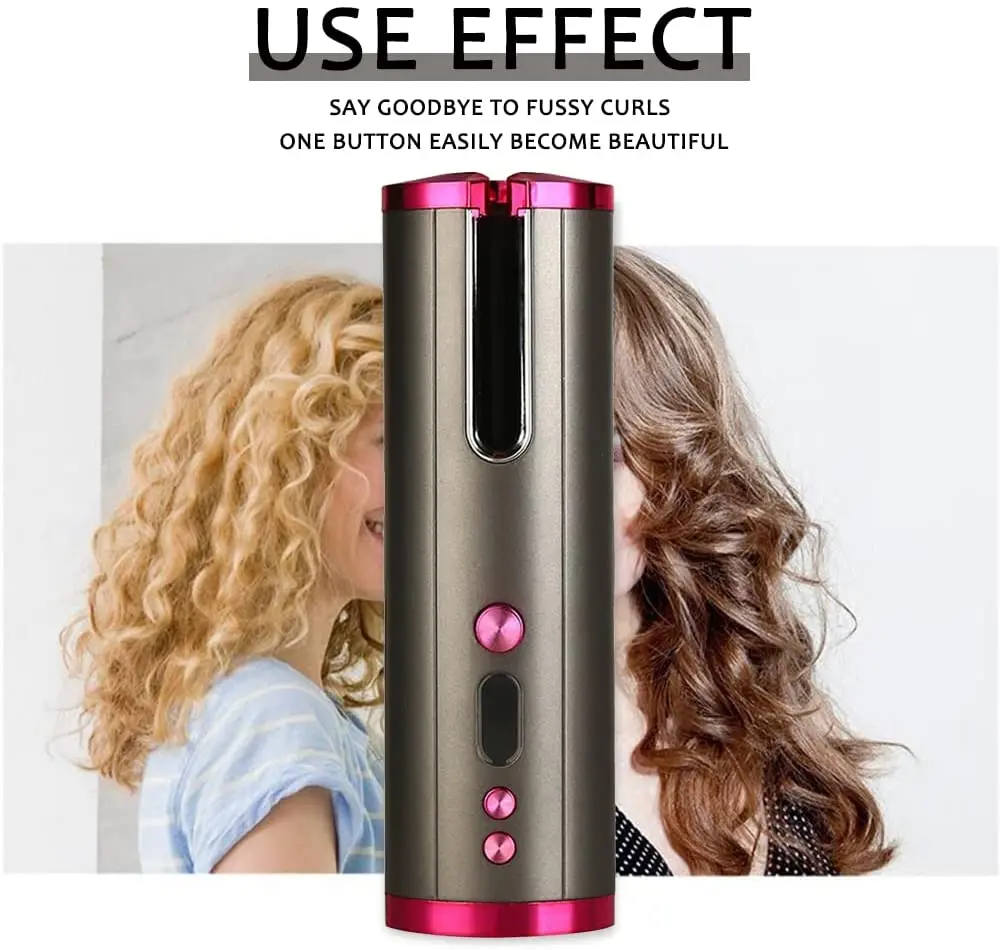 Беспроводной автоматический щипцы для завивки волос портативная перезаряжаемая