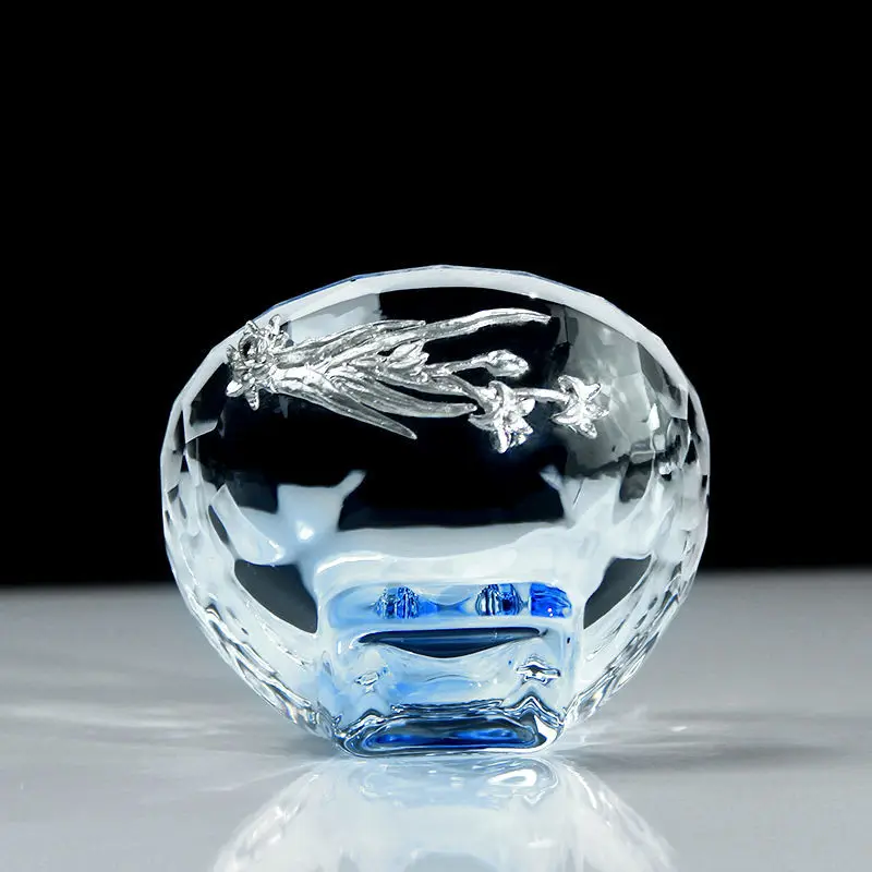

Glass cup tea cup thickened kung fu tea cup single cup heat-resistant pure handmade crystal tea ceremony tea cup