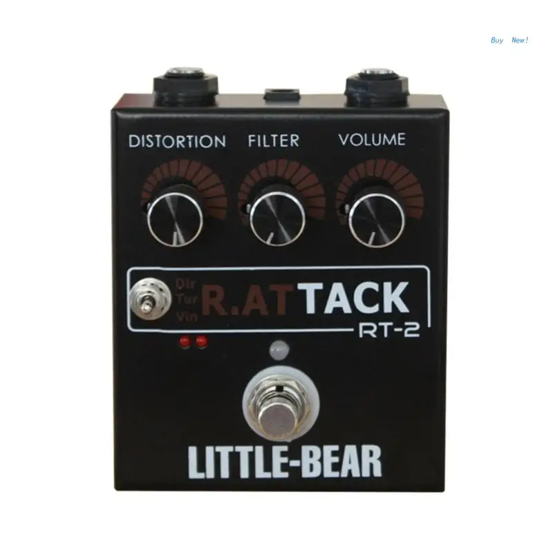 

Distortion Guitar Pedal 3 Level Electric Guitar Distortion Effector for rat Tone