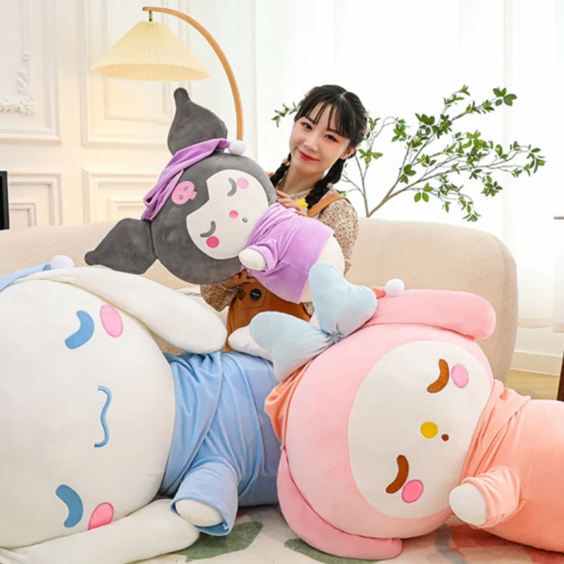 

Kawaii Kuromi Anime Sanrio Cute Toys Mymelody Cinnamorol Plush Soft Animals Doll Plushie Pillow Birthday Gifts Toys For Kids
