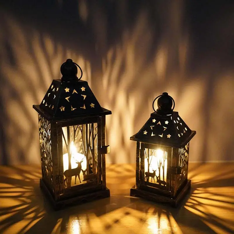 

Candle Lantern Lantern Centerpieces For Christmas Vintage Christmas Light Metal Rustic Lanterns For Indoor Outdoor Garden Home