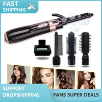 4 in 1 hair dryer brush electric hot air comb multifunction hair curler straightener curler hair dryer
