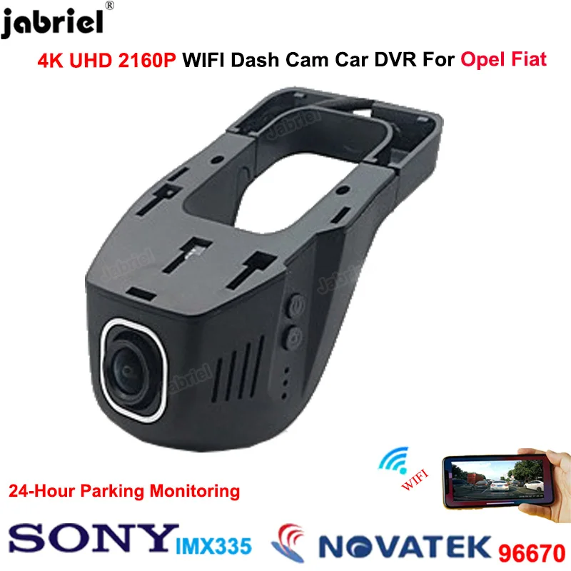 4K Dash Cam Camera Wifi Car DVR Recorder for fiat 500 F595 500e 500L 595C 500X for opel astra h j g insignia corsa d Grandland