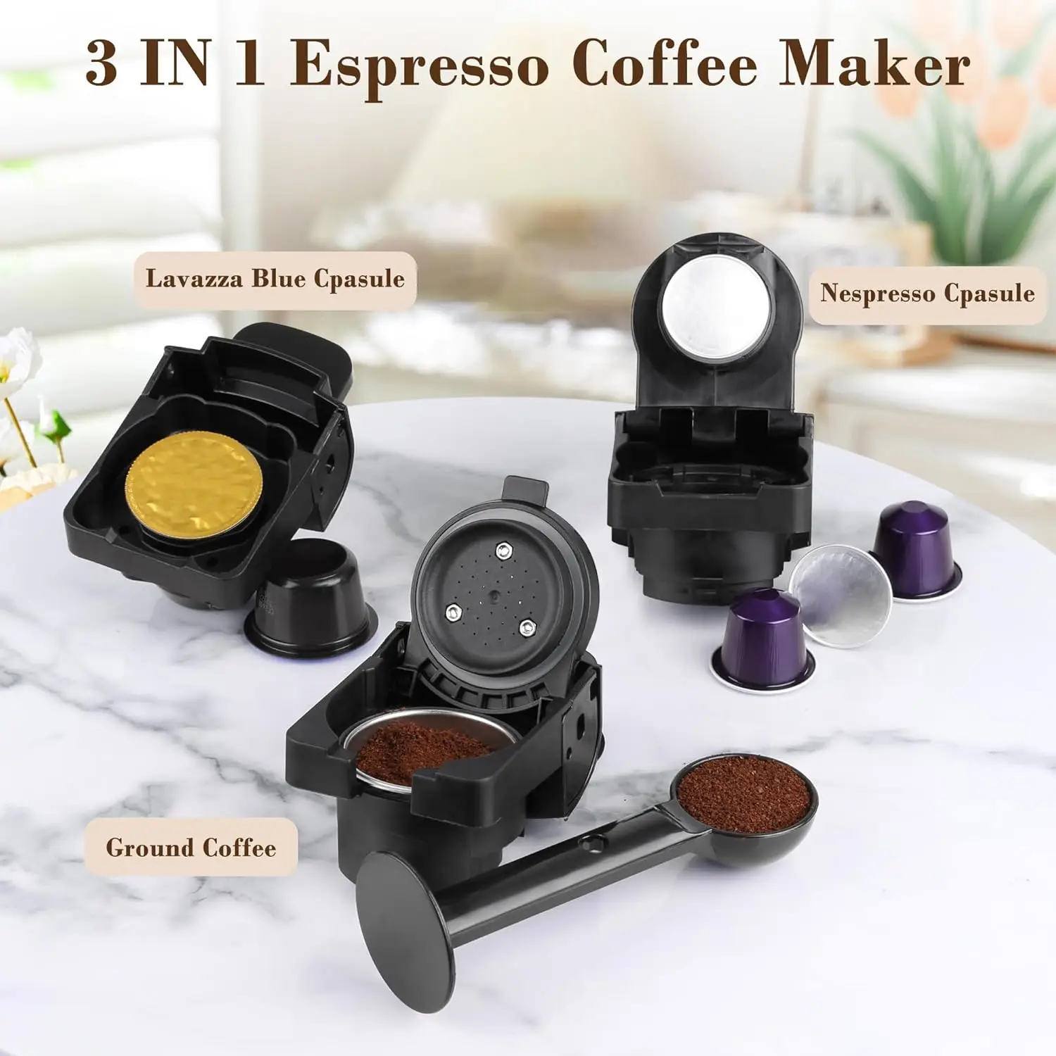 Кофеварка для эспрессо капсул Nespresso и кофейного порошка под давлением подлинные