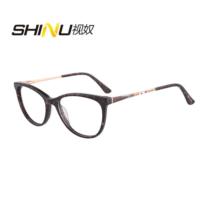 

SHINU анти синий луч 3D печать индивидуальные Рецептурные очки прогрессивные многофокусные линзы очки стеклянные многоцветные опционально