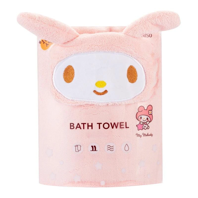 Sanrio Melody Cinnamoroll Коралловое бархатное банное быстросохнущее полотенце натуральные