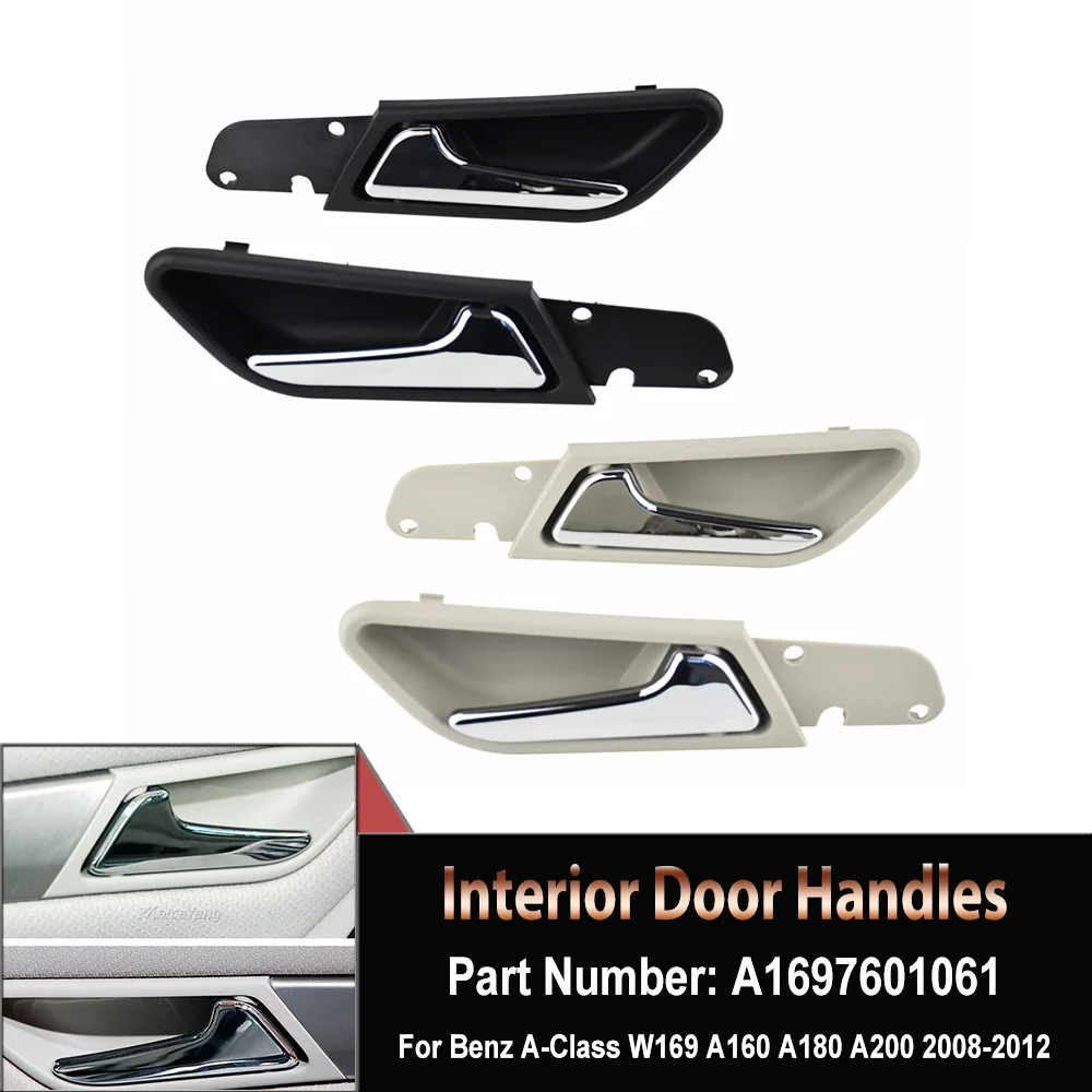 

Interior Doors Panel Handles Pull Trim Cover For Mercedes-Benz W169 W245 A160 A180 2011-2012 B200 2008-2011 A1697601061