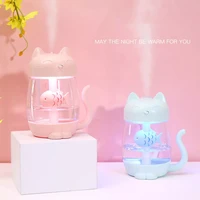 air humidifier led light cartoon cat cool mist usb humidifier ultrasonic ultra quiet humidifier for kids infant nursery