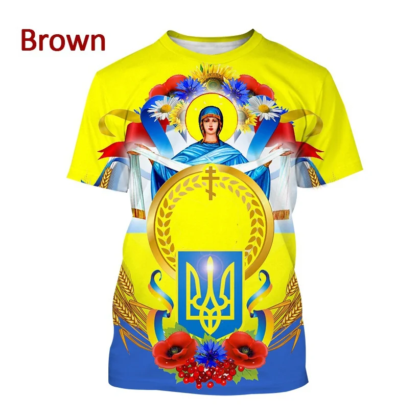 

New I Love Ukraine Short-sleeved T Shirt Men and Women Casual Printing Tee Ukrainian Patriotic Theme Streetwear Top