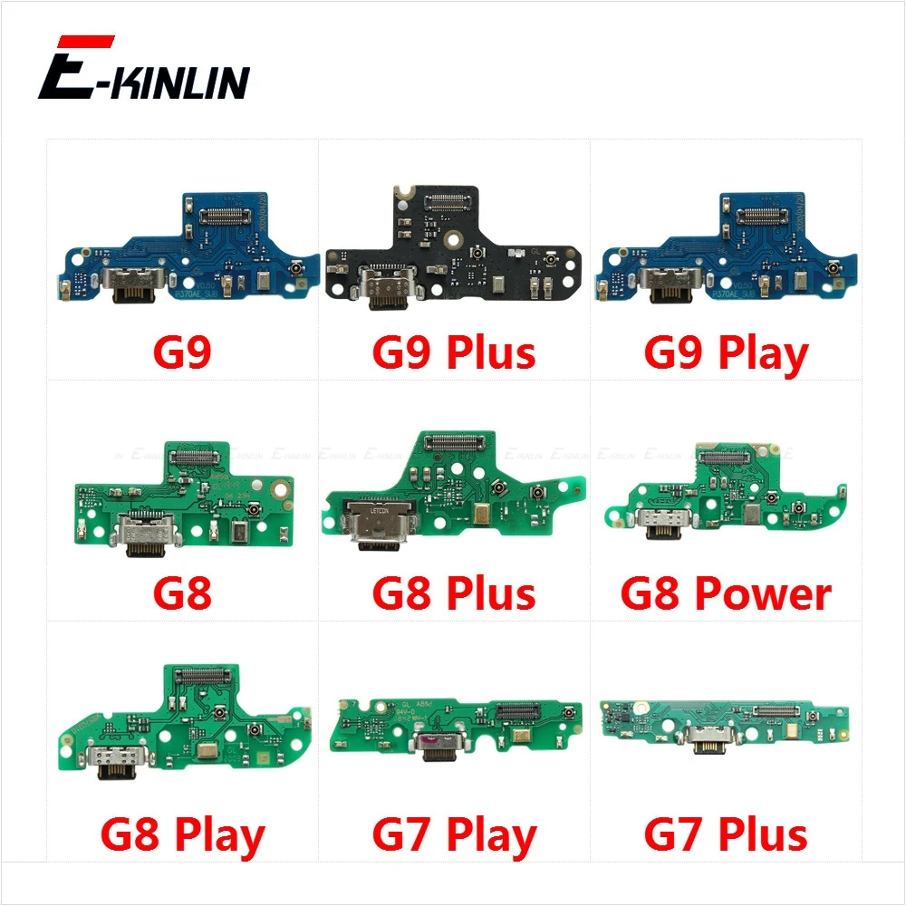 

Разъем для зарядного порта, запчасти для платы, гибкий кабель с микрофоном для Motorola Moto One Vision Fusion G7 G8 G9 Plus Play Power Lite