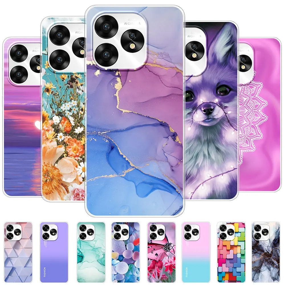 Чехлы для UMIDIGI A15 чехлы A15C прозрачная Защитная мягкая силиконовая искусственная