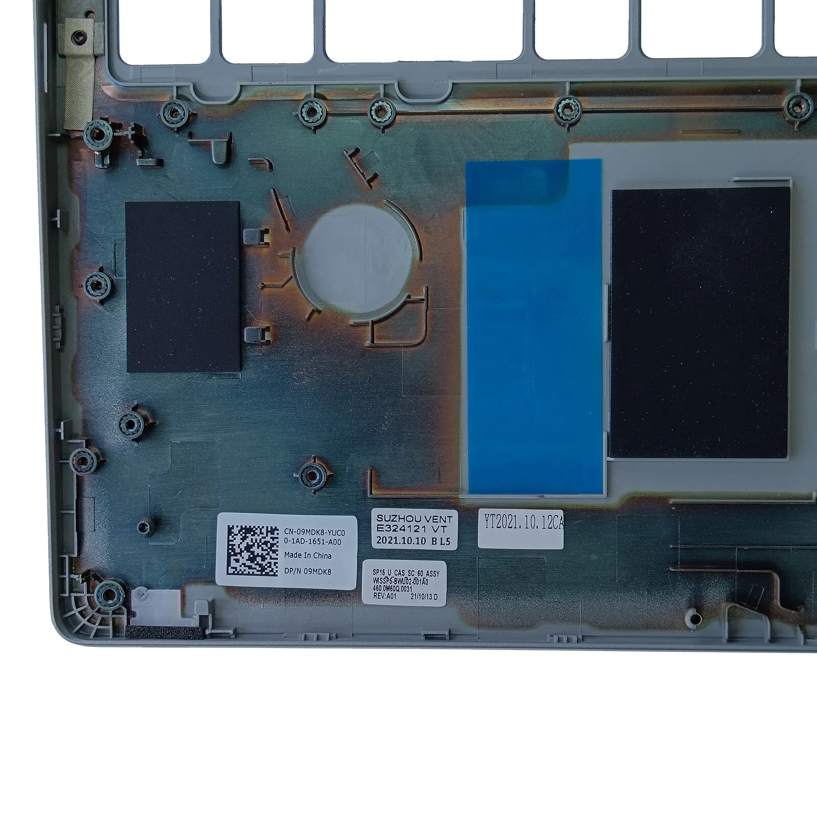 Фото 09MDK8 9MDK8 Верхняя крышка корпуса (палмрест) для ноутбука DELL Latitude 5520 E5520, рамка клавиатуры №5