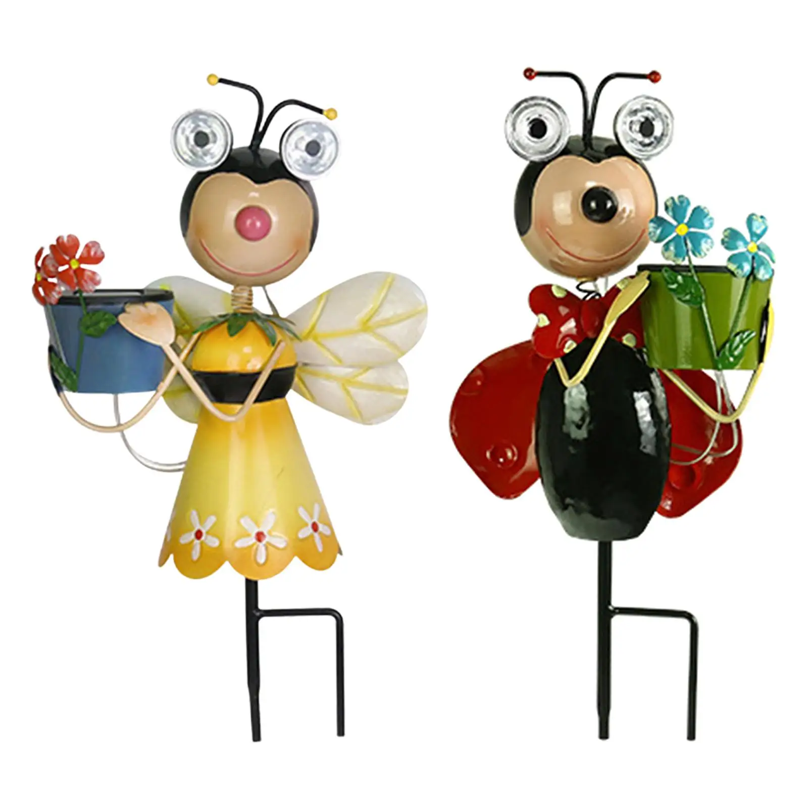 

Solar LED Pathway Decor Lights Solar Powered Figurine Light Solar Garden Stake Lights for Backyard Lawn Outdoor Porch Ornaments