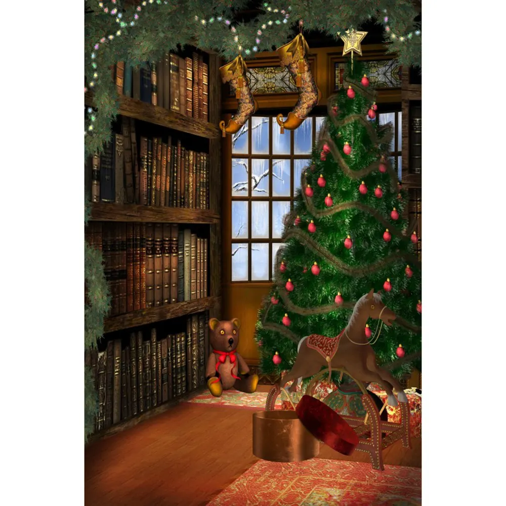 

Фоны для фотосъемки с изображением рождественской елки леденцов фонаря снега на заказ Новогоднее украшение для детской вечеринки фоны для ...