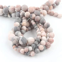loose spacer pink zebra beads for making fashion bracelet necklace jewelry