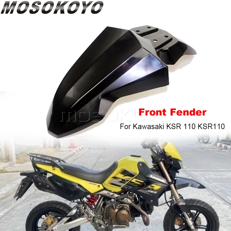 Фото Переднее крыло-брызговик для мотоцикла Kawasaki KSR110 KSR 110 2013-2022, для мини-кроссовых мотоциклов, защита колеса №1