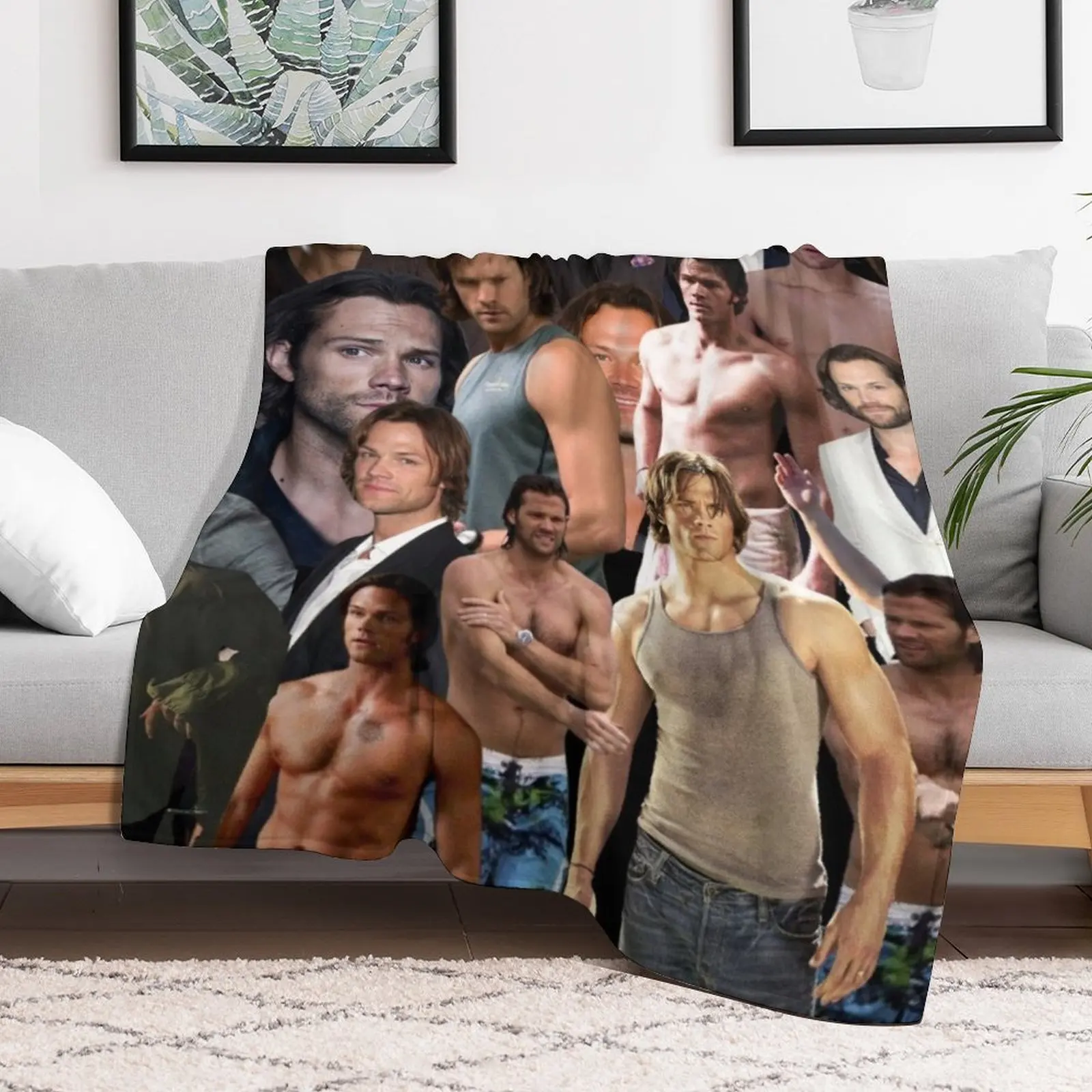 Jared Padalecki фотоколлаж пледы декоративное роскошное утолщенное одеяло Retros
