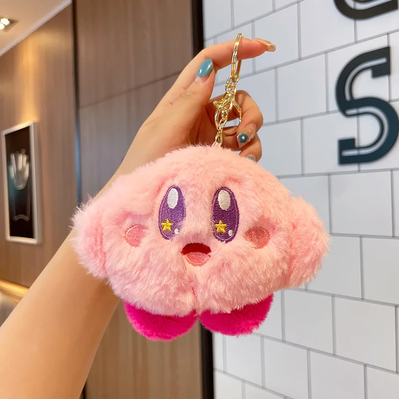 Фото НОВИНКА 2026: Плюшевый брелок-подвеска Kirby Claw Machine, оптовая продажа, мини-кошелек для монет, плюшевая игрушка №3
