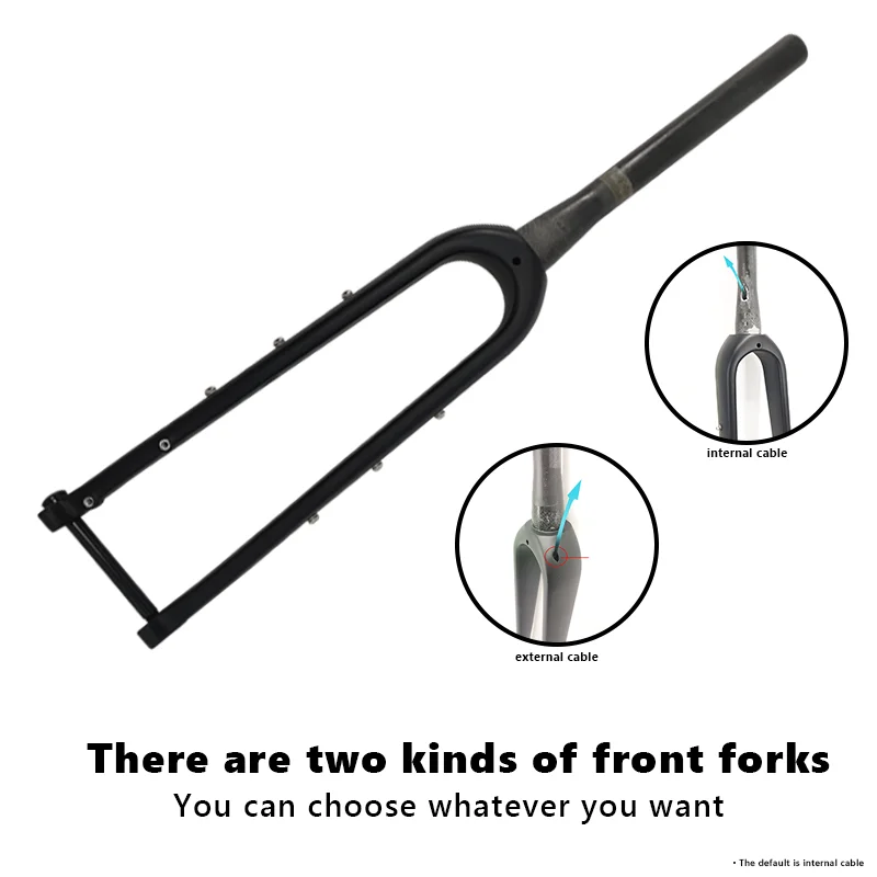 CW Gravel Fork 700C Disc Full Carbon Fiber Road Bike 100*12mm for bicycle frame carbon fork 700*45C/650B*2.1 | Спорт и развлечения